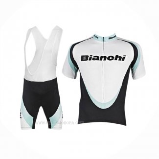 2017 Ropa Ciclismo Bianchi Blanco Mangas Corta y Culotte Corto