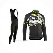 2017 Ropa Ciclismo Northwave Ml Negro Camo Mangas Largas y Culotte Lunga