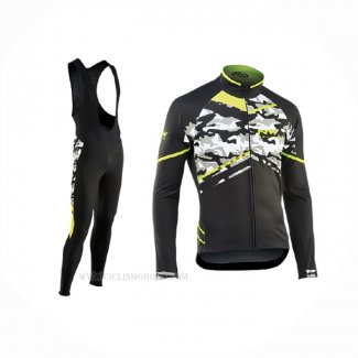 2017 Ropa Ciclismo Northwave Ml Negro Camo Mangas Largas y Culotte Lunga