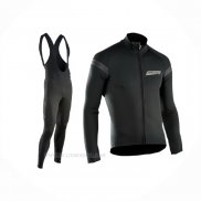 2017 Ropa Ciclismo Northwave Ml Profundo Negro Mangas Largas y Culotte Lunga