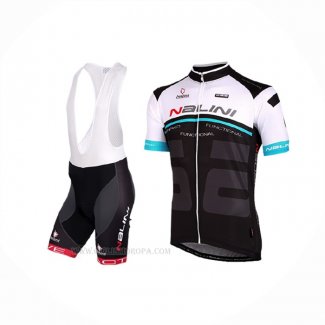 2018 Ropa Ciclismo Nalini Blanco Negro Mangas Corta Y Culotte Corto