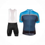 2018 Ropa Ciclismo POC Essential Road Block Azul Mangas Corta y Culotte Corto