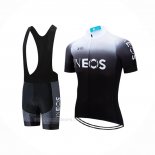 2019 Ropa Ciclismo Castelli Ineos Blanco Negro Mangas Corta y Culotte Corto