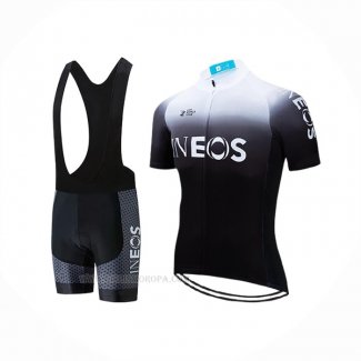 2019 Ropa Ciclismo Castelli Ineos Blanco Negro Mangas Corta y Culotte Corto