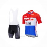 2019 Ropa Ciclismo Corendon Circus Rojo Blanco Azul Mangas Corta y Culotte Corto