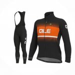 2020 Ropa Ciclismo ALE Naranja Negro Mangas Largas y Culotte Lunga