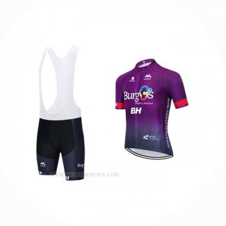 2020 Ropa Ciclismo Burgos BH Fucsia Mangas Corta y Culotte Corto