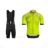 2021 Ropa Ciclismo Castelli Brillante Amarillo Mangas Corta y Culotte Corto