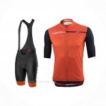 2021 Ropa Ciclismo Castelli Naranja Mangas Corta y Culotte Corto(1)