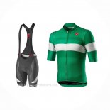 2021 Ropa Ciclismo Castelli Verde Mangas Corta y Culotte Corto
