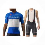 2023 Ropa Ciclismo Giro d'Italia Azul Blanco Mangas Cortas y Culotte Corto
