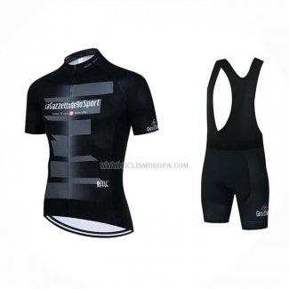 2023 Ropa Ciclismo Giro d'Italia Negro Mangas Cortas y Culotte Corto