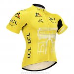 2015 Ropa Ciclismo Tour De France Amarillo Mangas Corta y Culotte Corto