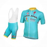 2016 Ropa Ciclismo Astana Azul Claro Mangas Corta y Culotte Corto