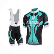 2016 Ropa Ciclismo Bianchi Negro Azur Mangas Corta y Culotte Corto