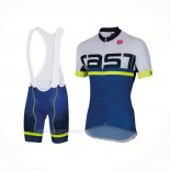 2016 Ropa Ciclismo Castelli Azul Blanco Mangas Corta y Culotte Corto