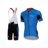 2016 Ropa Ciclismo Castelli Negro Azur Mangas Corta y Culotte Corto
