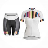 2016 Ropa Ciclismo Mujer Trek Naranja Blanco Mangas Corta y Culotte Corto
