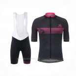 2017 Ropa Ciclismo Giro d'Italia Negro Mangas Corta y Culotte Corto