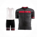 2018 Ropa Ciclismo Craft Route Negro Rojo Mangas Corta y Culotte Corto