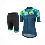 2018 Ropa Ciclismo Mujer Nalini Chic Verde Mangas Corta y Culotte Corto