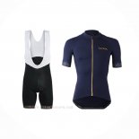 2019 Ropa Ciclismo Lecol Azul Mangas Corta y Culotte Corto