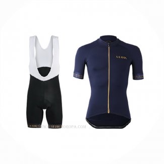 2019 Ropa Ciclismo Lecol Azul Mangas Corta y Culotte Corto