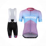 2020 Ropa Ciclismo Lecol Azur Rosa Mangas Corta y Culotte Corto