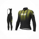 2021 Ropa Ciclismo ALE Negro Mangas Largas y Culotte Lunga