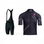2021 Ropa Ciclismo Castelli Negro Blanco Mangas Corta y Culotte Corto