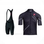 2021 Ropa Ciclismo Castelli Negro Blanco Mangas Corta y Culotte Corto