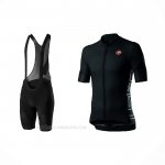 2021 Ropa Ciclismo Castelli Profundo Negro Mangas Corta y Culotte Corto