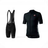 2021 Ropa Ciclismo Castelli Profundo Negro Mangas Corta y Culotte Corto