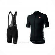 2021 Ropa Ciclismo Castelli Profundo Negro Mangas Corta y Culotte Corto