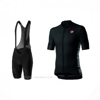 2021 Ropa Ciclismo Castelli Profundo Negro Mangas Corta y Culotte Corto