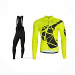 2021 Ropa Ciclismo Pearl Izumi Amarillo Mangas Largas y Culotte Lunga