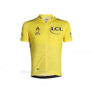 2021 Ropa Ciclismo Tour De France Amarillo Mangas Corta y Culotte Corto