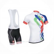 2014 Ropa Ciclismo Castelli Blanco Azul Mangas Corta y Culotte Corto