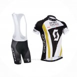 2014 Ropa Ciclismo Scott Negro Blanco Mangas Corta Y Culotte Corto