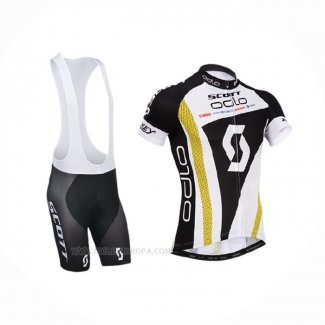2014 Ropa Ciclismo Scott Negro Blanco Mangas Corta Y Culotte Corto