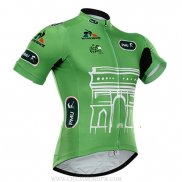 2015 Ropa Ciclismo Tour De France Verde Mangas Corta y Culotte Corto