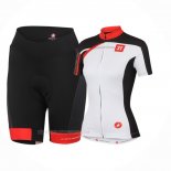 2016 Ropa Ciclismo Castelli Blanco Rojo Mangas Corta y Culotte Corto(1)