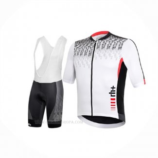 2017 Ropa Ciclismo RH+ Gris Blanco Mangas Corta y Culotte Corto