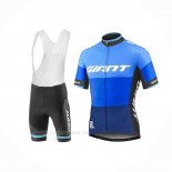 2018 Ropa Ciclismo Giant Elevate Azul Mangas Corta y Culotte Corto