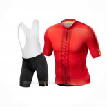 2018 Ropa Ciclismo Mavic Rojo Mangas Corta y Culotte Corto