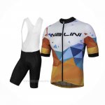 2018 Ropa Ciclismo Nalini Ahs Discesa Blanco Naranja Mangas Corta Y Culotte Corto