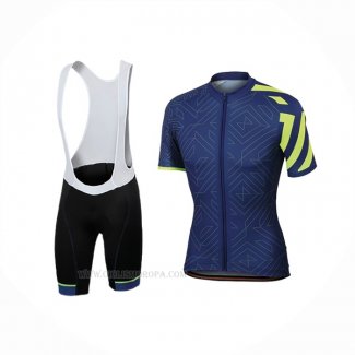 2018 Ropa Ciclismo Sportful Prism Apagado Azul Mangas Corta y Culotte Corto