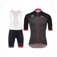 2018 Ropa Ciclismo Tour De Suisse Helvetia Negro Rojo Mangas Corta y Culotte Corto