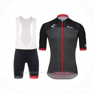 2018 Ropa Ciclismo Tour De Suisse Helvetia Negro Rojo Mangas Corta y Culotte Corto
