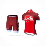 2019 Ropa Ciclismo Katusha Alpecin Rojo Blanco Mangas Corta y Culotte Corto